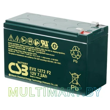 Аккумулятор для ИБП CSB EVX1272 F2 (12В/7.2 А·ч)